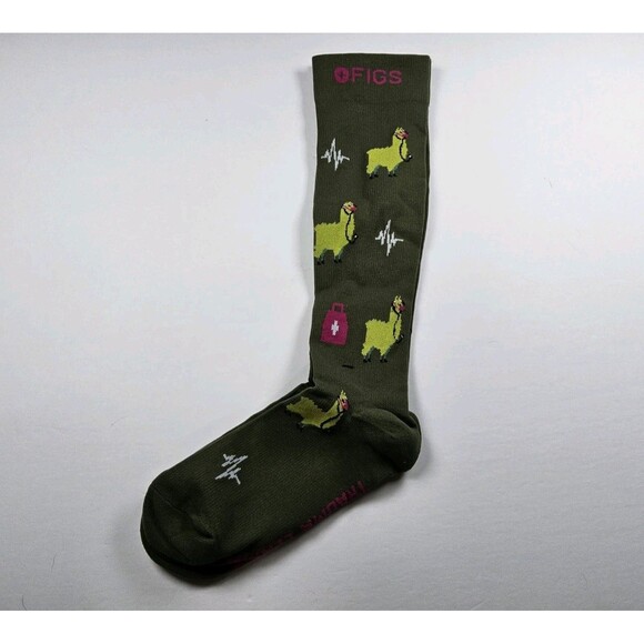 FIGS Compression Trauma Llama Socks Size S - Picture 1 of 2